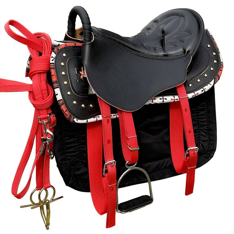 Scenic tourist saddle cushion Mongolian saddle horses new cowhide tourist saddling horse saddling horse riding supplies