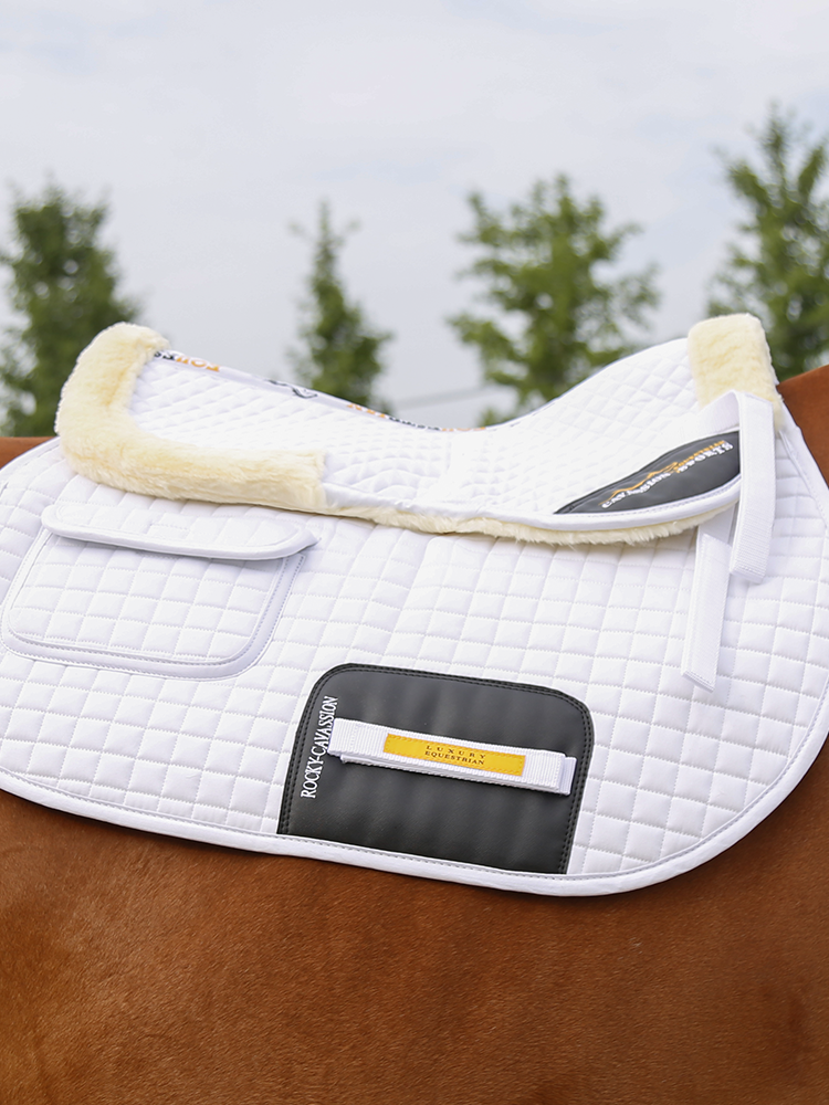 cavassion3D style thick wool pad equestrian shock -absorbing saddle pad 8210099