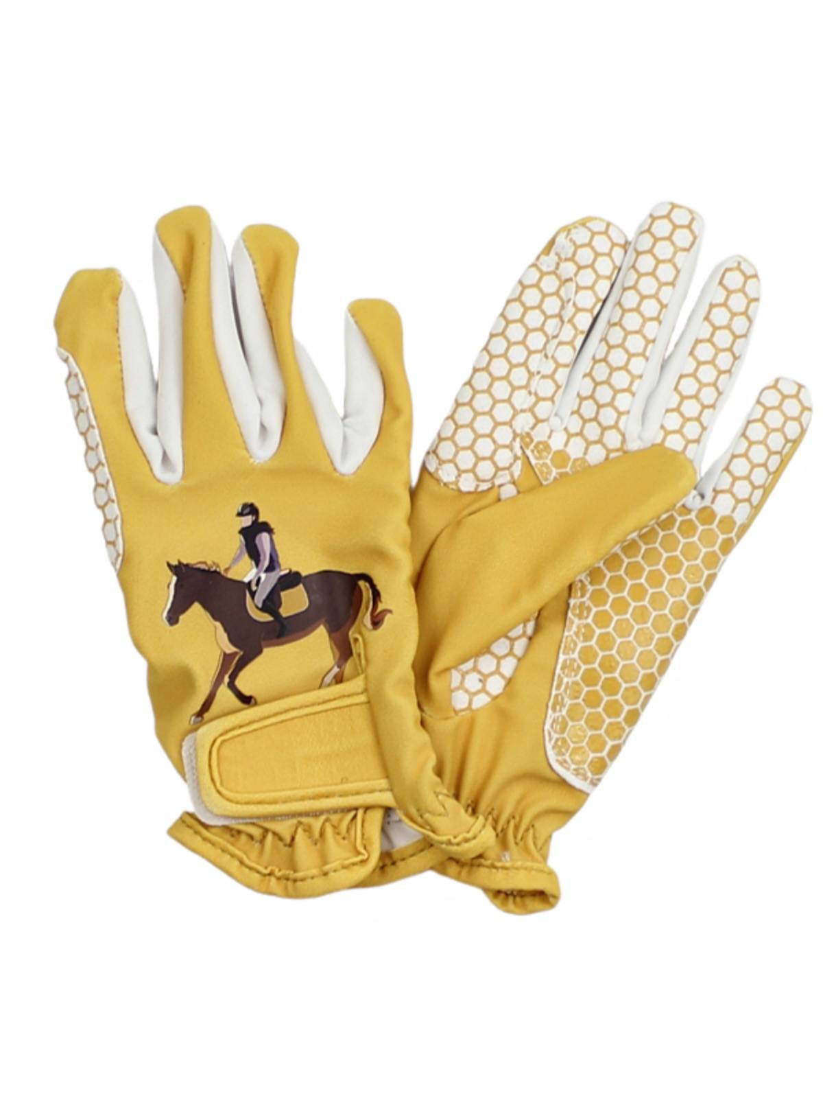 Children's cartoon equestrian glove professional equestrian equestrian equipment children and women four seasons breathable, anti -slip, wear -resistant riding gloves