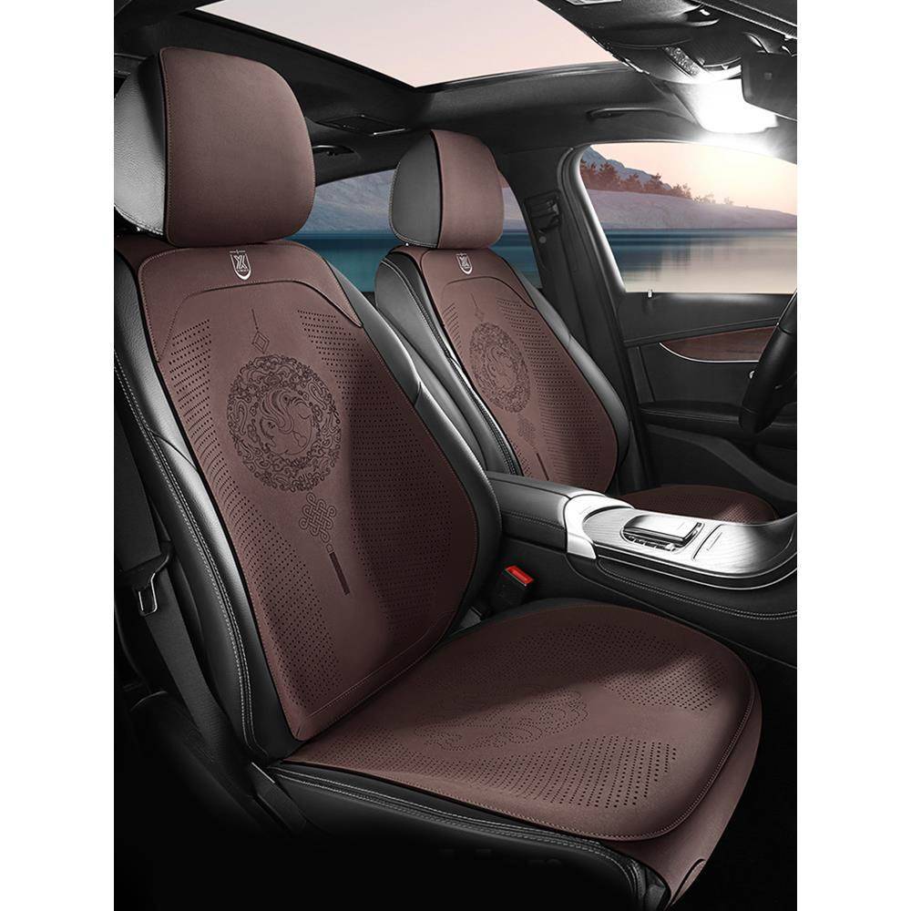Chaozhong car seat cushion flip fur 61667 Four seasons through the country with small waist and half -packed summer suede saddle
