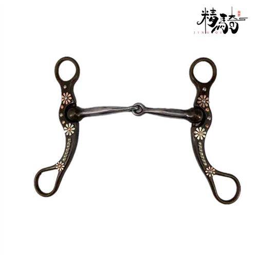 British -style iron mouth horses horses stainless steel silicon bronze horse chewing seeds, saddling water, reins equipment