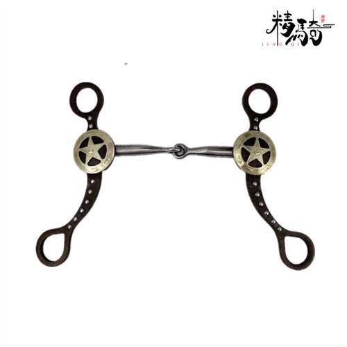 British -style iron mouth horses horses stainless steel silicon bronze horse chewing seeds, saddling water, reins equipment