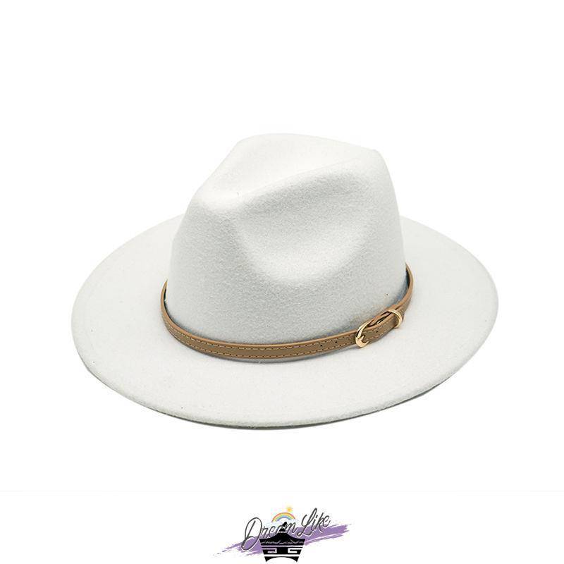 British style brown belt soft felt hat, men and women hats, gentleman hat, woolen jazz hat, Tibetan hat