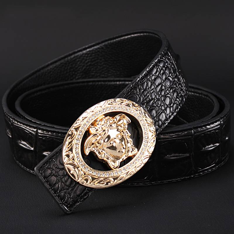The new model is suitable for Paul Eros inner buckle belt men, young people luxury casual business leather pants belt