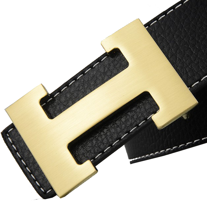 The new model is suitable for Paul Hermes large size belt men's extension 180cm fat guy belt smooth buckle trousers