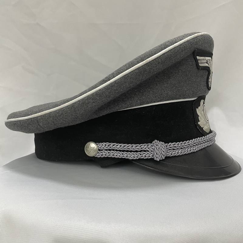 Film and television hat, COS German girch hat, film and television large hat, high -quality gray woolen hat,