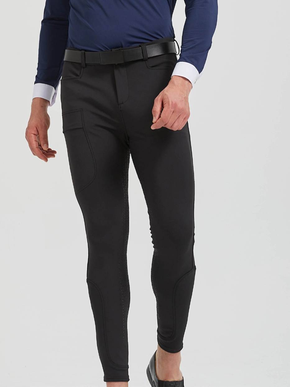 Male horse pants riding pants spring and summer, adult men's horse art pants high bounce, fast dry horse pants, silicone non -slip