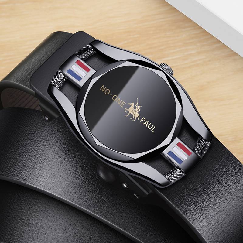 Genuine Paul men's leather belt, toothless automatic buckle, high -end wild casual men's pants band