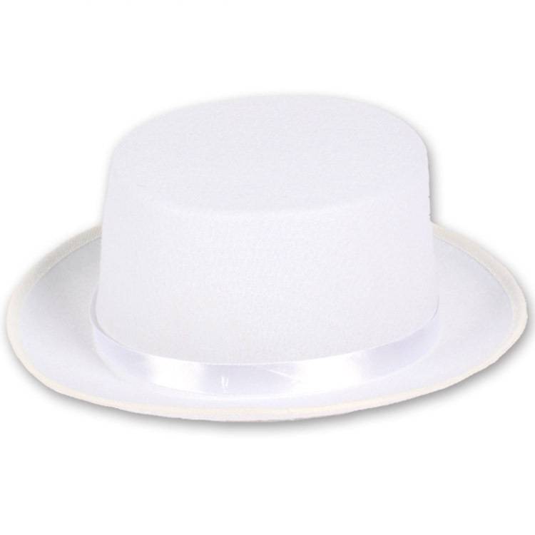 the black hat magician's 20-and-gold lincoln hat, and the blue hat, the french high hat