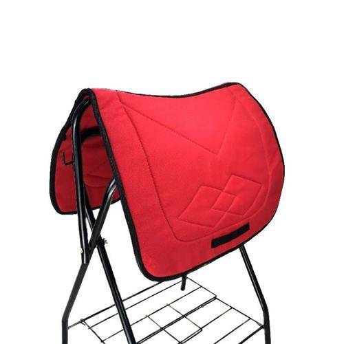 IT'S RED ON THE L-LARGE SADDLE