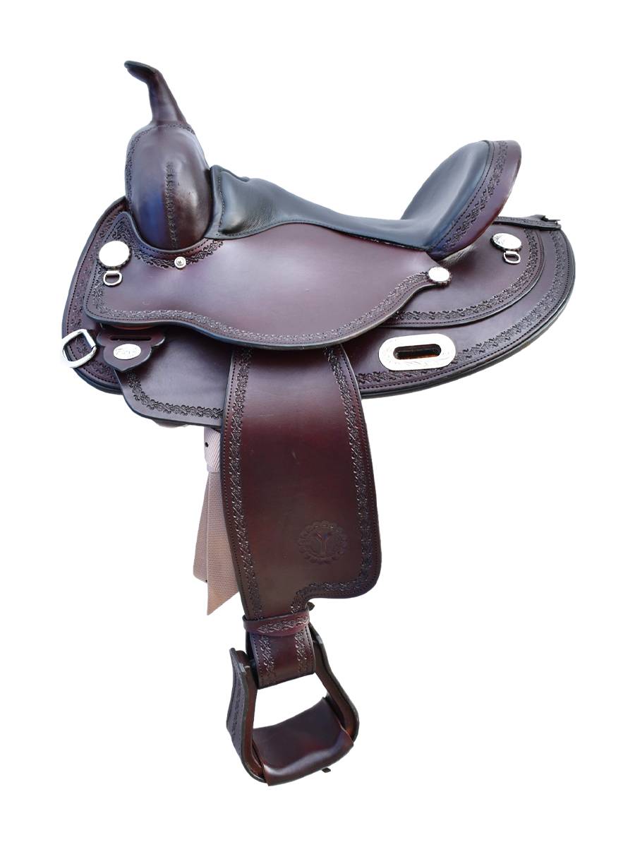 Century Jiudu saddle Circley Western Saddle Saddle CY Saddy Sadfare Mentons 15 -inch imported all -leather saddle skin