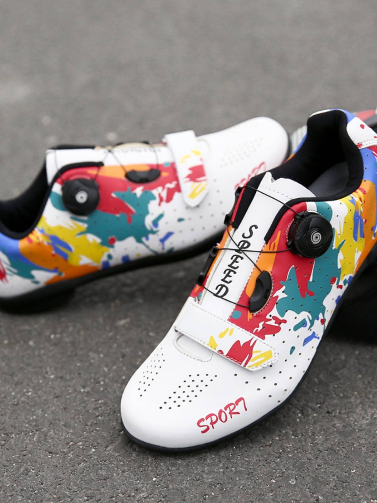 Professional cycling shoes new bicycle no shoe no -shoe men's mountains car lock shoes hard bottom air -breathable road car shoes and shoes