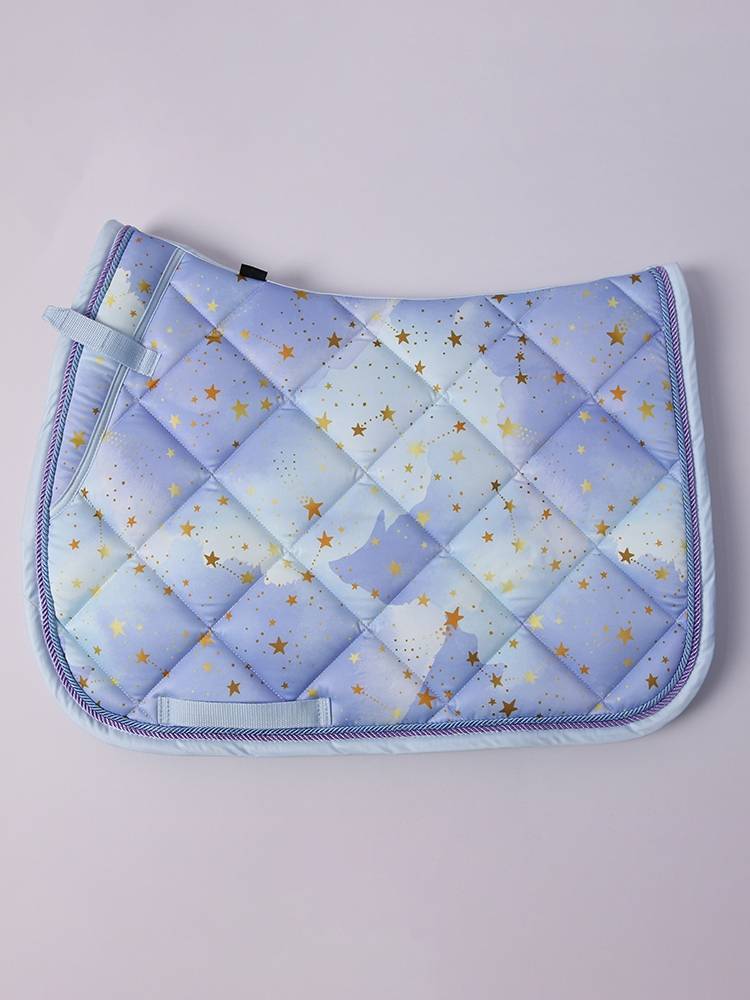 TF Horse Starry Sky Blue Horse Sadford Set Professional Horse Riding Products Sweat Drotchrum Khan Cushion Mattop Leg Tie Malcut