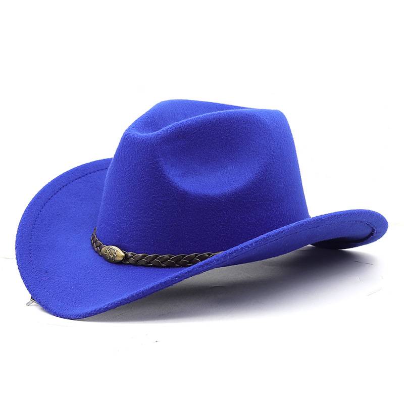 New American denim hat men's horse riding hat Outdoor tourism equestrian hat Bermail hairy hat