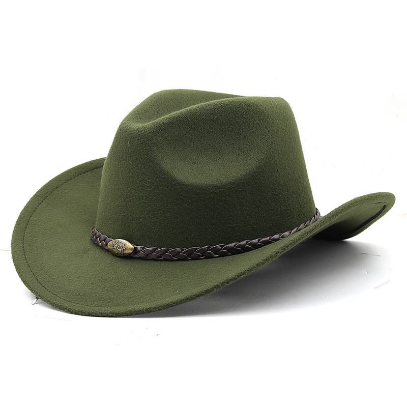 New American denim hat men's horse riding hat Outdoor tourism equestrian hat Bermail hairy hat