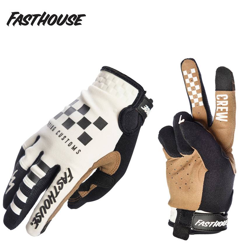 2023 touch screen new black+white bicycle mountain bike outdoor sports riding speed reduction and wear -resistant glove