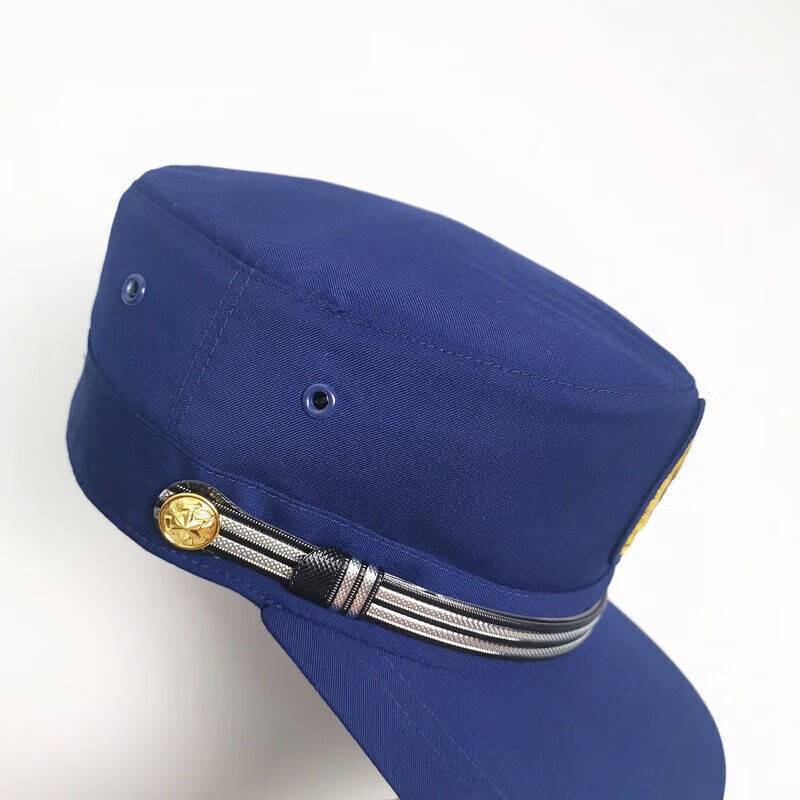 New full -time preparation caps, shading hat spring and autumn, peaked cap training cap, flame blue preparatory cap