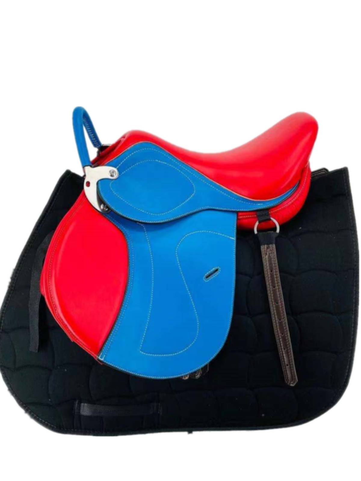 New product 2024 saddlezi full set of horse super fiber coaches Malaysia comprehensive saddle small horse short saddle cushion equestrius