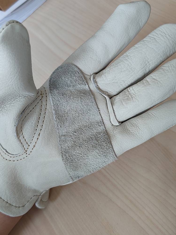 Pick up the leakage clearance leather head layer cowhide gloves men's work insurance glove wear -resistant and warm retro cycling single leather