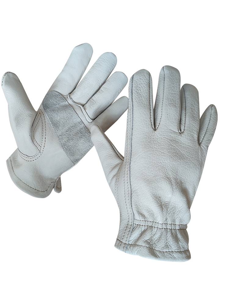 Pick up the leakage clearance leather head layer cowhide gloves men's work insurance glove wear -resistant and warm retro cycling single leather