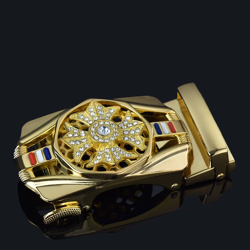 Men's alloy automatic belt buckle Middle -aged and young pants belt belt buckle headless crocodile high -end boutique plating