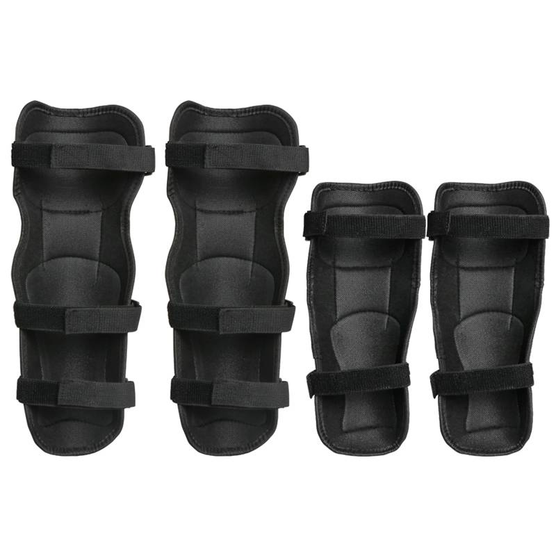 Stainless steel motorcycle knee padding gear four -piece rider men's defense and extended takeaway rider legs protection
