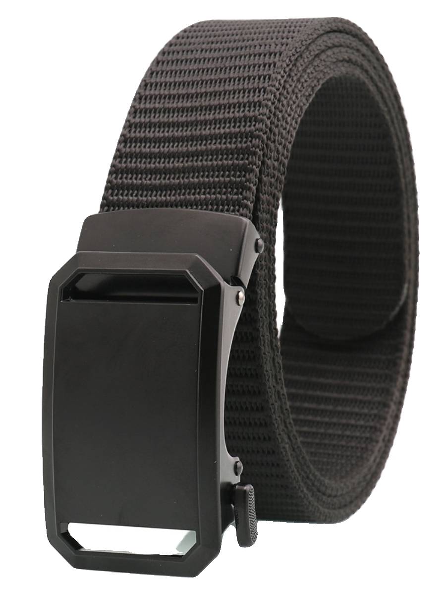 3.5cm belt buckle headless canvas belt buckle Men wears pure black wild leisure alloy belt buckles