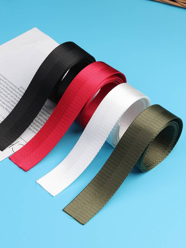 Crystal Nylon Weaving Blinds Thicked Green Back Bag Automotive Belt Outdoor Climbing Pack Binding Binding Binding Flat
