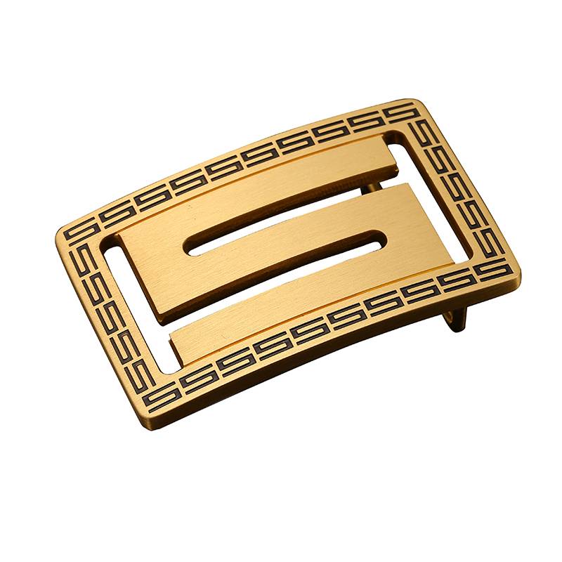 Men's leather header pure copper belt buckle casual board buckle buckle 3.8cm smooth buckle head pants waist belt hanging buckle