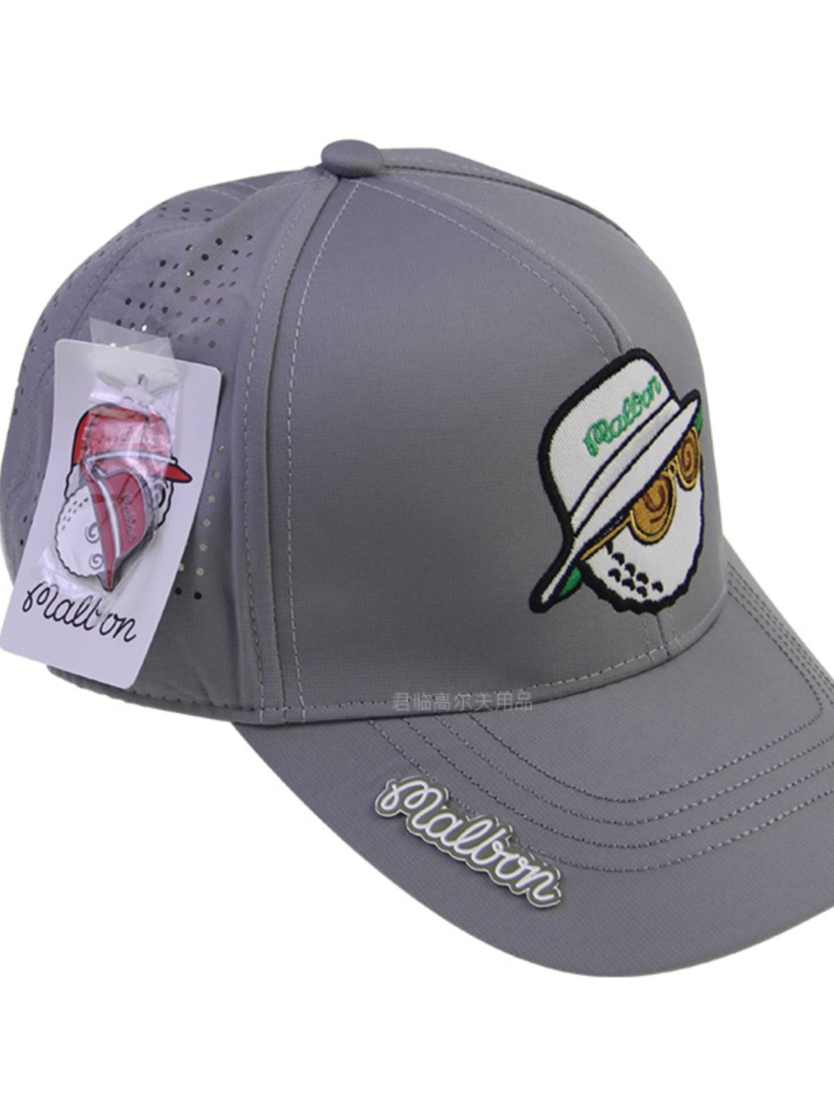 The golf hat men and women have a summer tatterable cap with 4 colours for UV-burned duck tongue caps