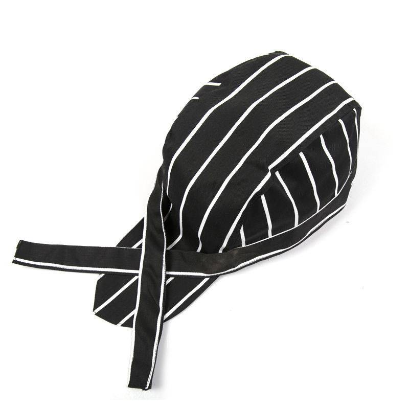Chef work hat Pirate hat Pirate hats Bao head hat Men's female waiter hat restaurant kitchen work hat can adjust 1