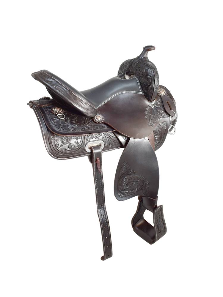 BillyCook all -western Saddy saddling saddle, 15 -inch saddling black light, soft surface, distorted