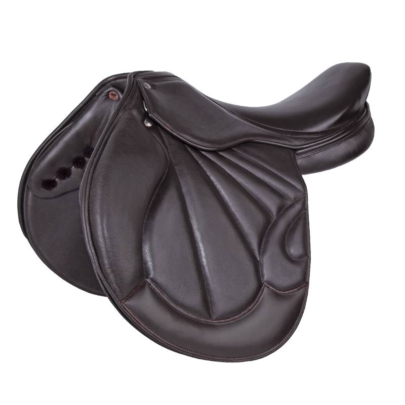 Brown 17-inch saddle