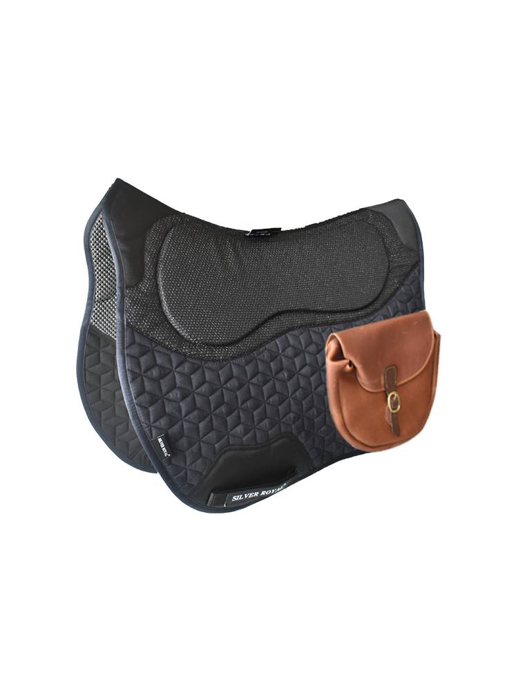 Silverroyal endurance sweat drawer saddling cushion cushion cushion cushion with leather sweat drawer horse pad balance anti -slip and anti -shock absorption