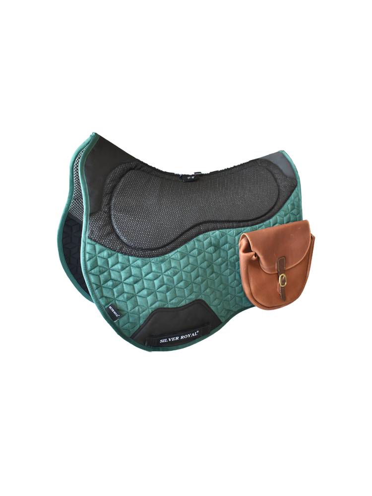 Silverroyal endurance sweat drawer saddling cushion cushion cushion cushion with leather sweat drawer horse pad balance anti -slip and anti -shock absorption
