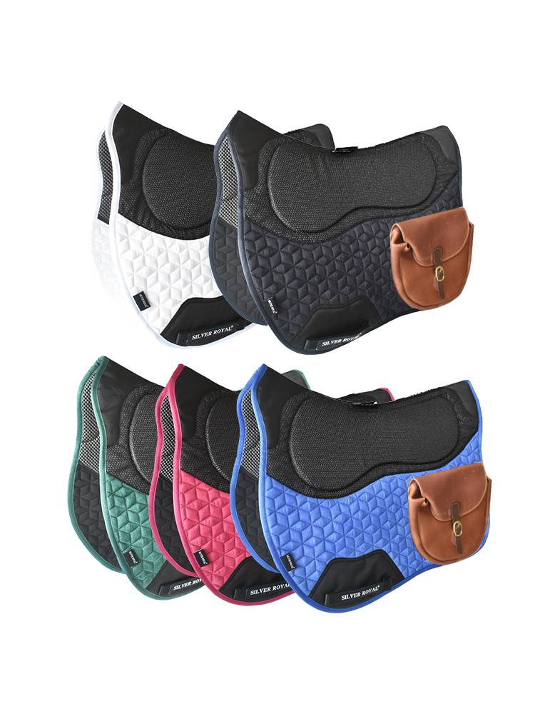 Silverroyal endurance sweat drawer saddling cushion cushion cushion cushion with leather sweat drawer horse pad balance anti -slip and anti -shock absorption