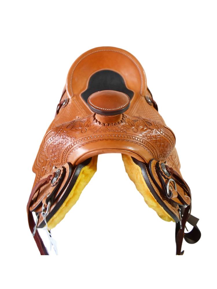 All -leather West Ranch Sadouf Pile head Saddle Saddle Sadfare Sadfords Skill Condor Saddle thick leather Malaysia Malaysia