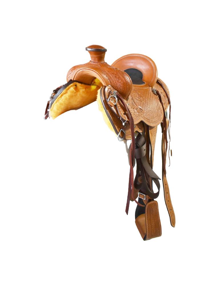 All -leather West Ranch Sadouf Pile head Saddle Saddle Sadfare Sadfords Skill Condor Saddle thick leather Malaysia Malaysia
