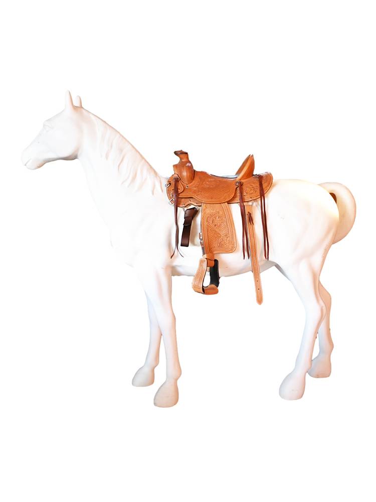 All -leather West Ranch Sadouf Pile head Saddle Saddle Sadfare Sadfords Skill Condor Saddle thick leather Malaysia Malaysia