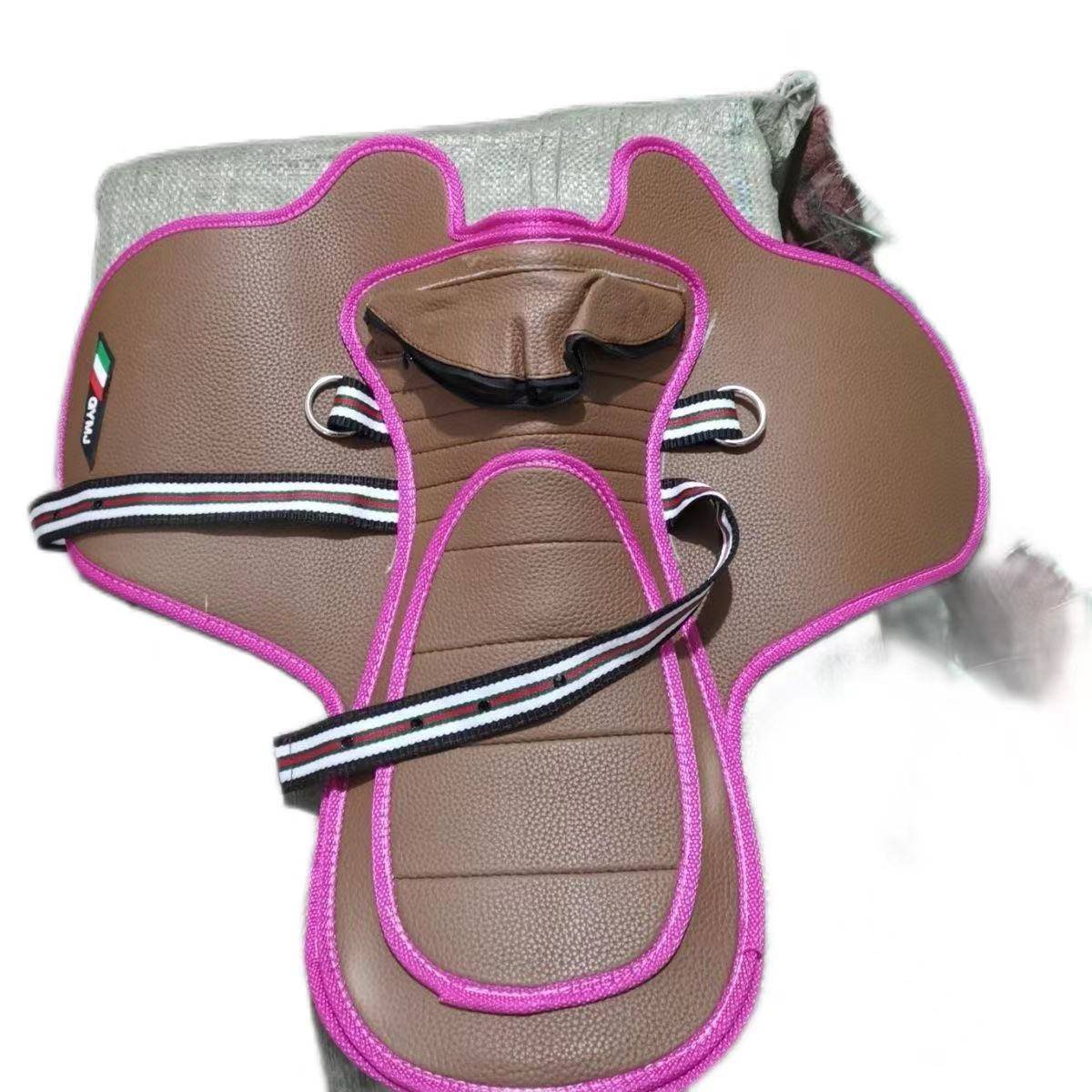 The horse's saddle. The horse's saddle at speed