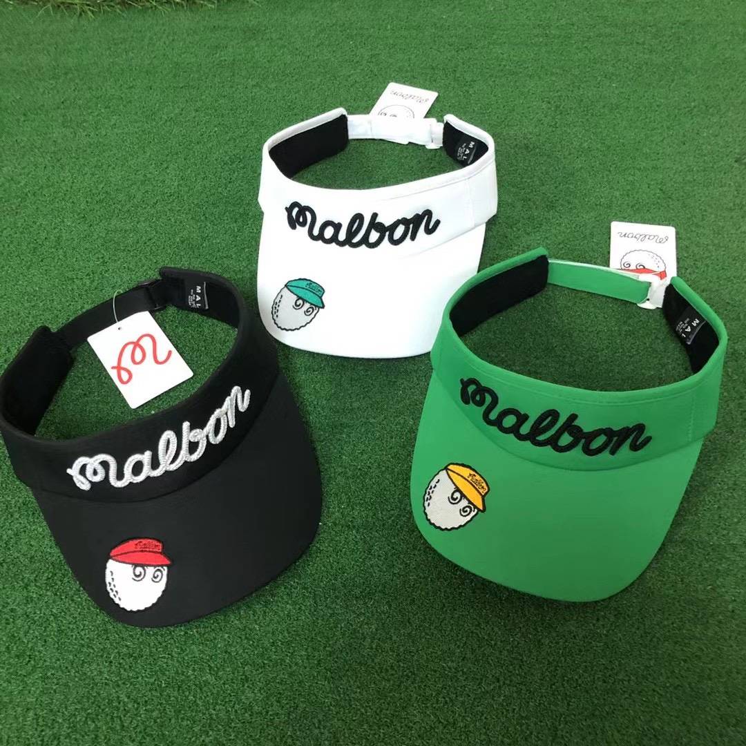 Malbon golf hat men's universal sweat absorption inside can adjust the breathable empty top hat shading cap