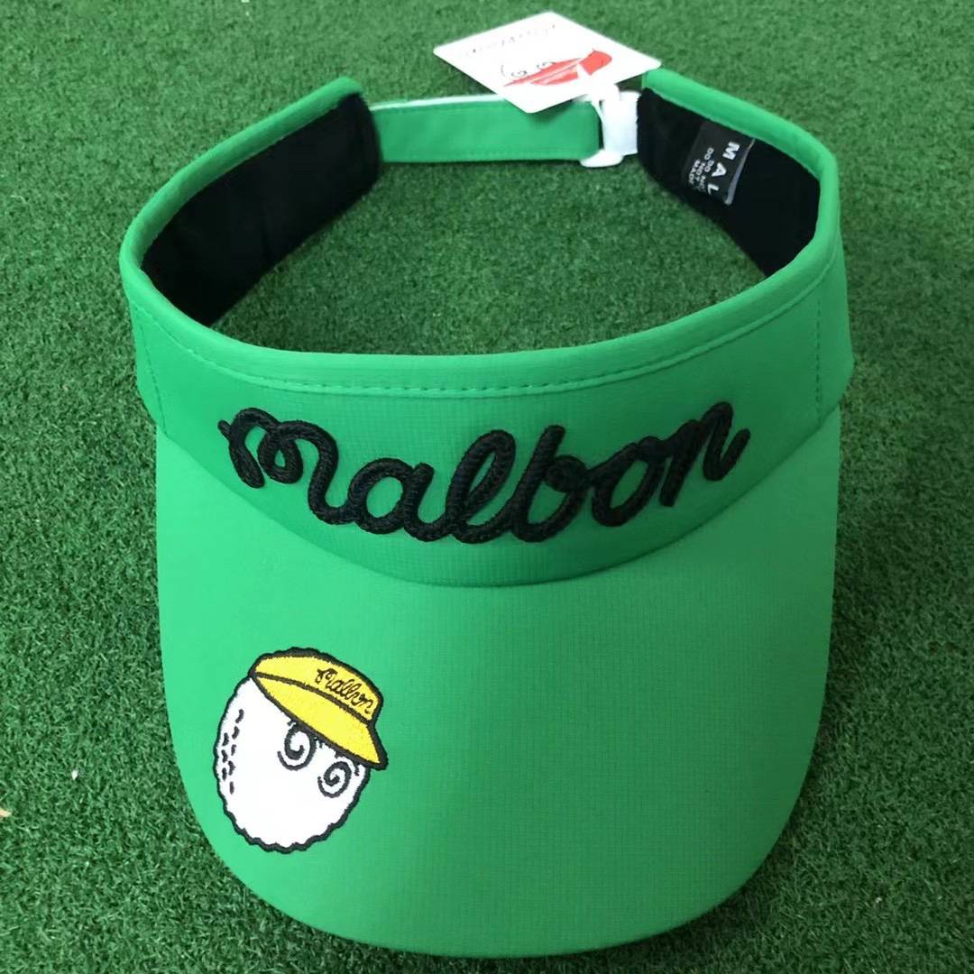 Malbon golf hat men's universal sweat absorption inside can adjust the breathable empty top hat shading cap