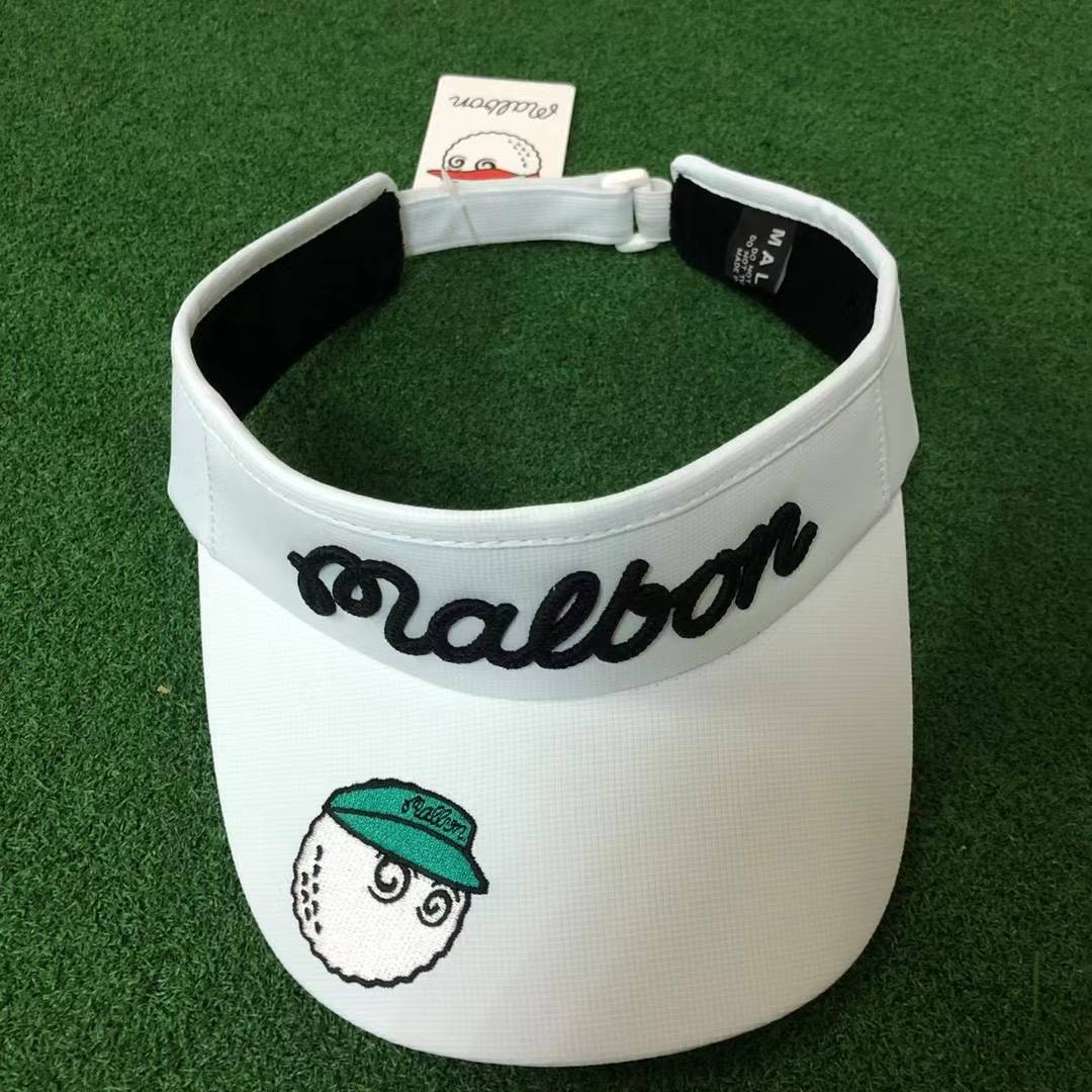 Malbon golf hat men's universal sweat absorption inside can adjust the breathable empty top hat shading cap
