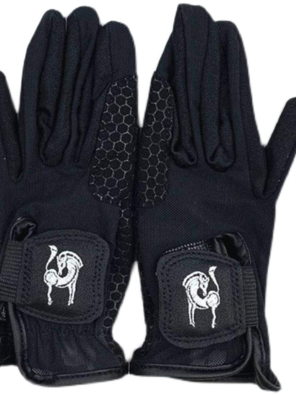 Summer equestrian glove adult riding gloves children riding gloves silicon gum anti -slip gloves female summer horse riding equipment