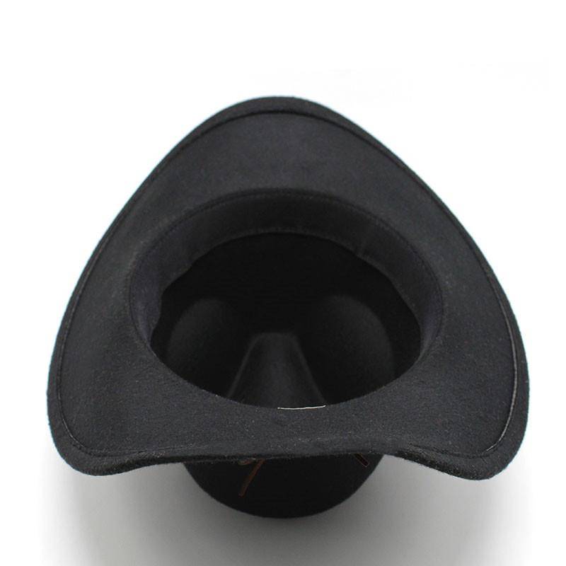 Western denim men's hat black knight hat men and women riding hat equivalent hats metal cattle head hats