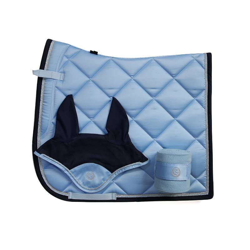 TF horses light blue obstacle horse sweat cushion flash dance saddle saddle cushion sweat drawer legged Malta hood set