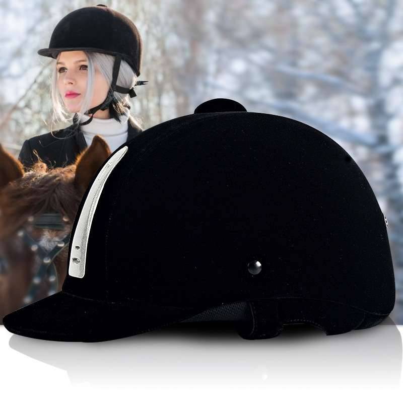 Virtue retro style horse horsepower knight riding hat British men's and female velvet partarios riding hood