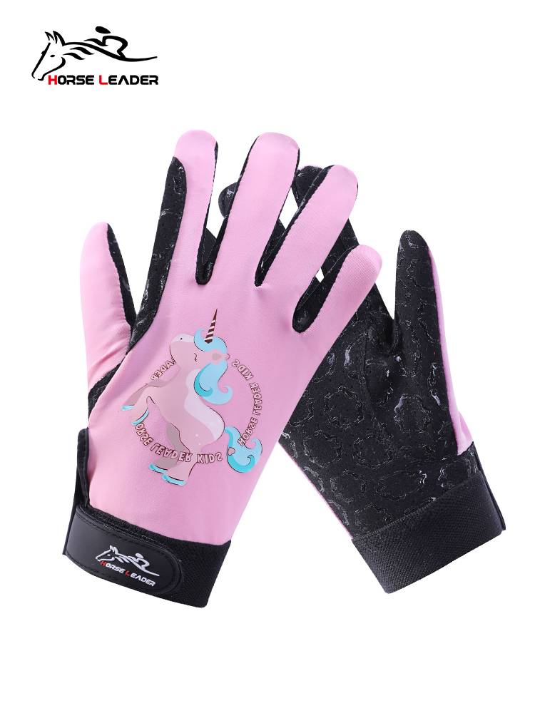 HorseLeader Spring and Summer Four Seasons Child Wats Gloves Ferry and Patthical Equestrian Equipment Women's Horse Riding Equipment Male