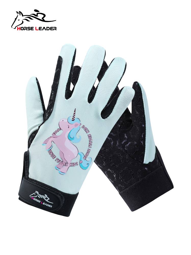 HorseLeader Spring and Summer Four Seasons Child Wats Gloves Ferry and Patthical Equestrian Equipment Women's Horse Riding Equipment Male