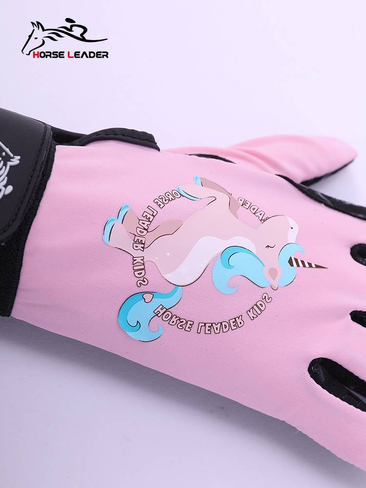 HorseLeader Spring and Summer Four Seasons Child Wats Gloves Ferry and Patthical Equestrian Equipment Women's Horse Riding Equipment Male